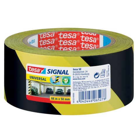 Nastro segnaletico tesa Signal Universale OPP adesivo acrilico 50mm x 66m giallo-nero - 58133-00000-00